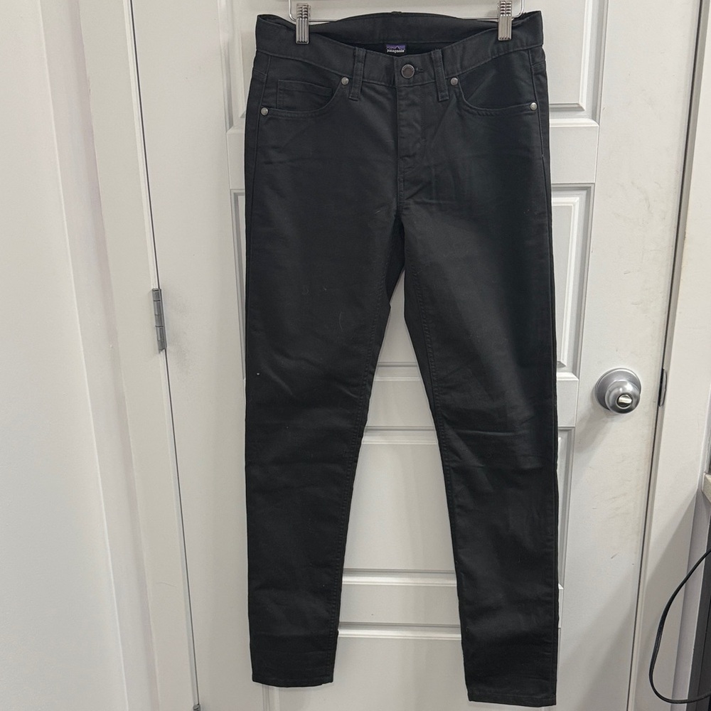 Patagonia Women's Size 4 Black Organic Cotton Blend Skinny Leg Pants